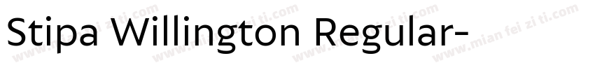 Stipa Willington Regular字体转换